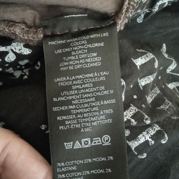 We the free risk taker cord straight leg chocolate truffle women's 33 - Picture 6 of 7